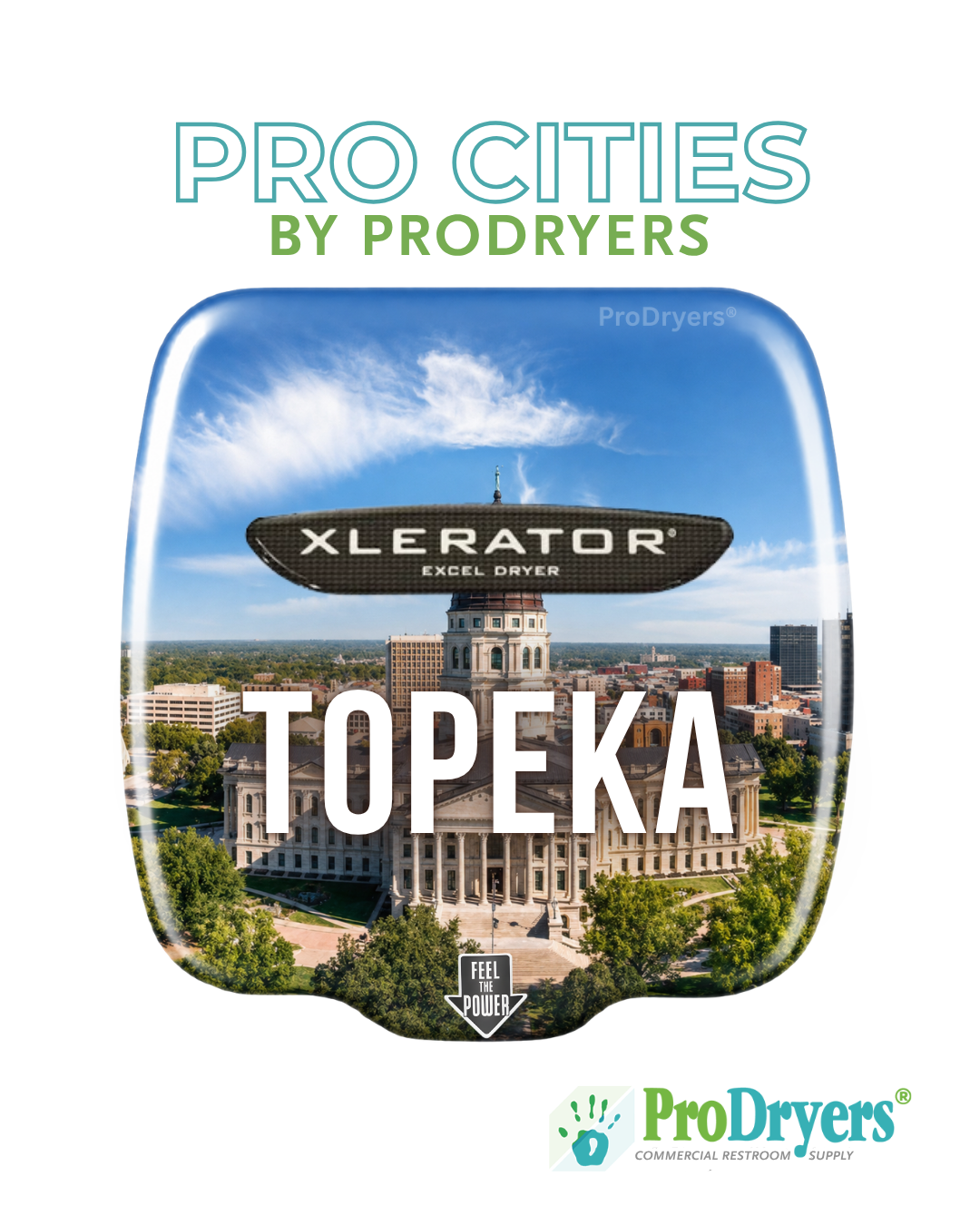 Topeka Kansas Custom XLERATOR Hand Dryer Design Example