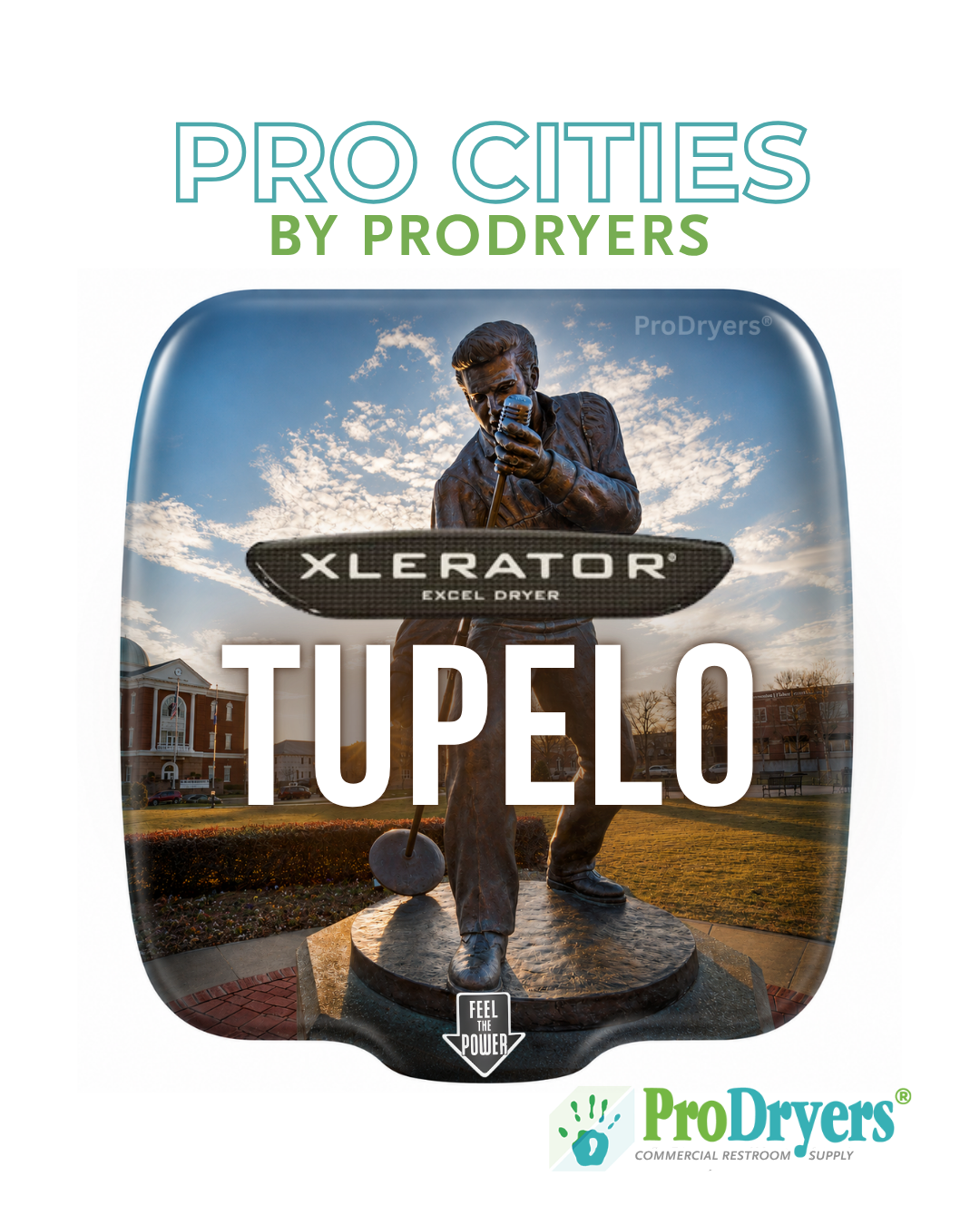 Tupelo Mississippi Custom XLERATOR Hand Dryer Design Example