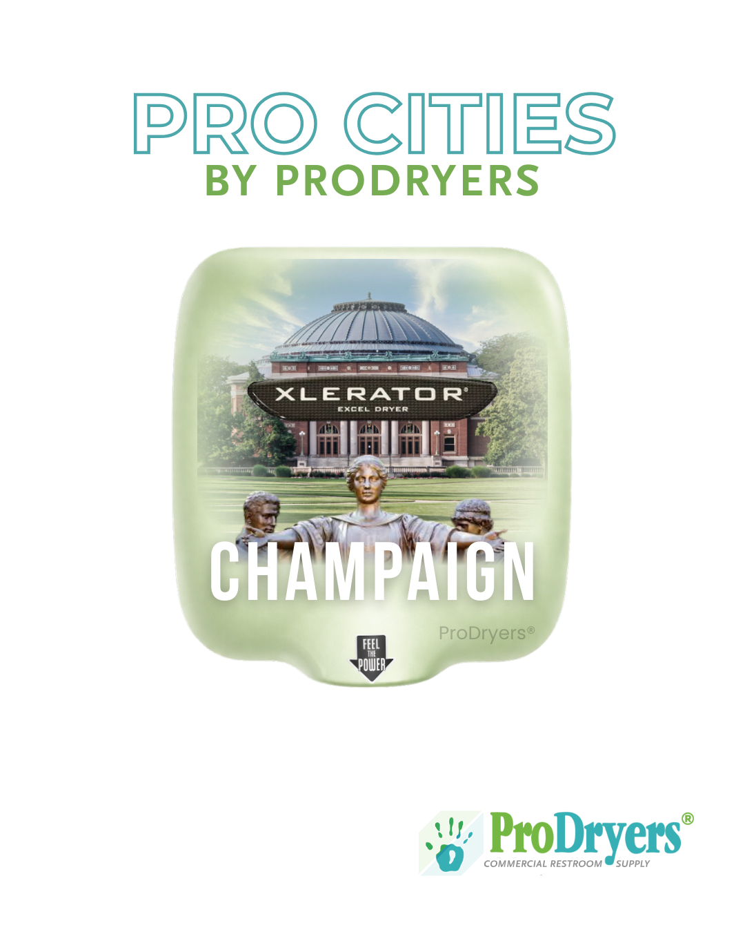An Example of a Custom Hand Dryer Design for Champaign IL by ProDryers